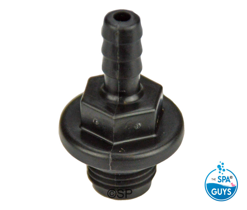 Aquaflo Threaded Bleed Nipple / O-Ring - 6mm barb x ¼" MPT