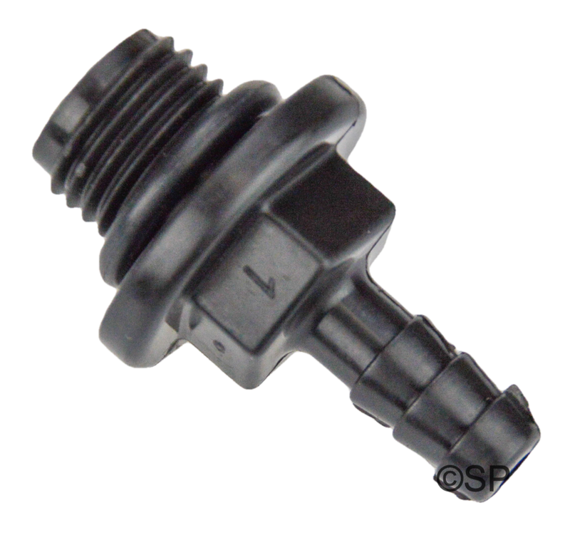 Aquaflo Threaded Bleed Nipple / O-Ring - 6mm barb x ¼" MPT