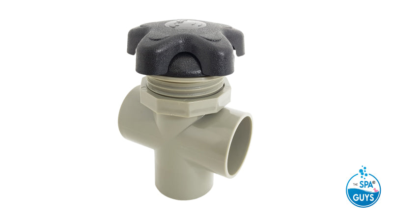 Jazzi Spas 40Mm 3 Way Diverter - Black Jets