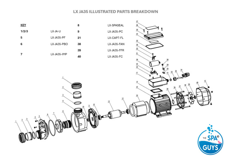 LX Pro Series JA35 Circulation Pump Pumps