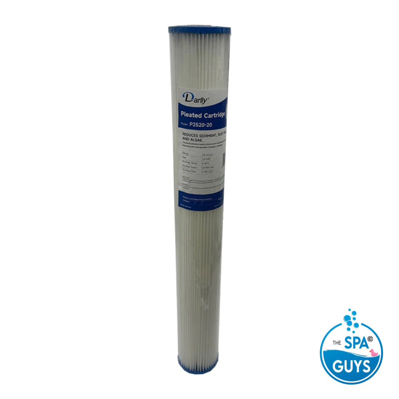 2.5″x20″ Pleated Sediment Cartridge 20 Micron