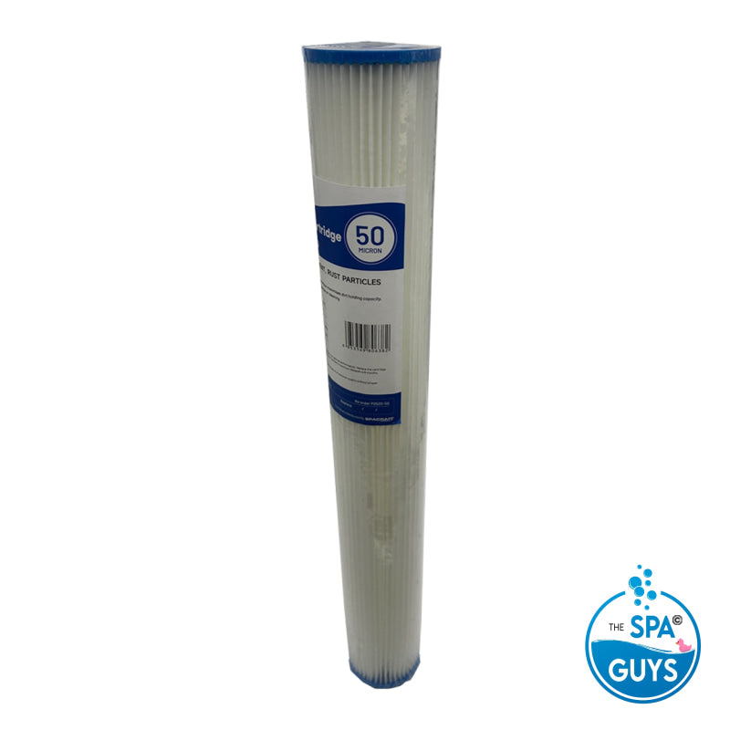 2.5″x20″ Pleated Sediment Cartridge 50 Micron
