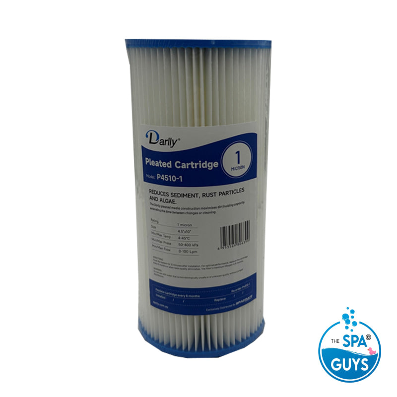 4.5″x10″ Pleated Sediment Cartridge 1 Micron