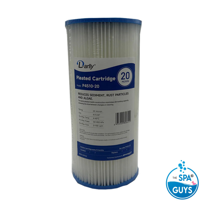 4.5″x10″ Pleated Sediment Cartridge 20 Micron