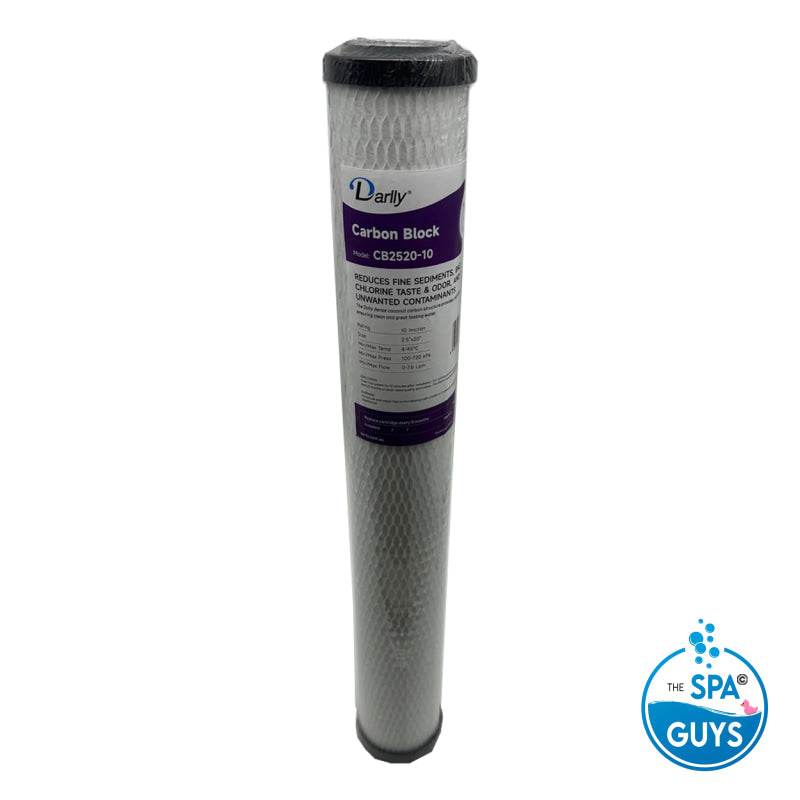 2.5″x20″ Carbon Block Cartridge 10 Micron
