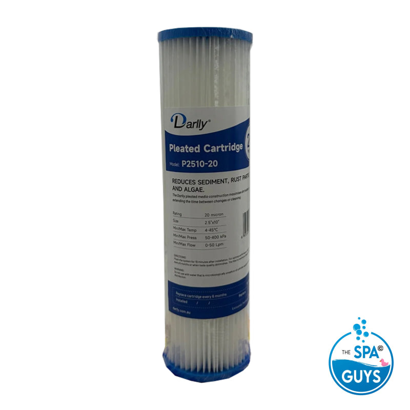 2.5″x10″ Pleated Sediment Cartridge 20 Micron