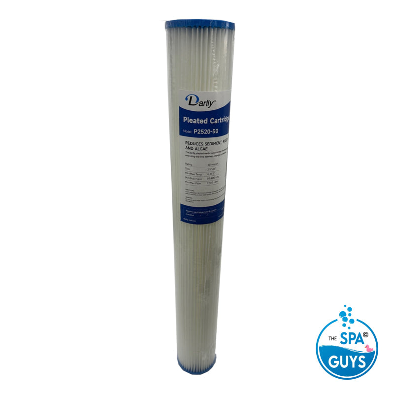 2.5″x20″ Pleated Sediment Cartridge 50 Micron