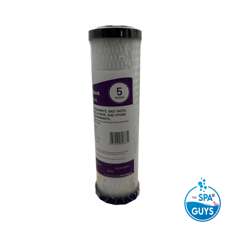 2.5″x10″ Carbon Block Cartridge 5 Micron