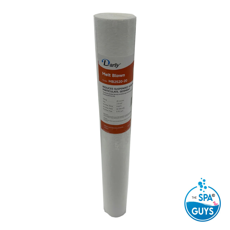 2.5″x20″ Melt Blown Sediment Cartridge 20 Micron