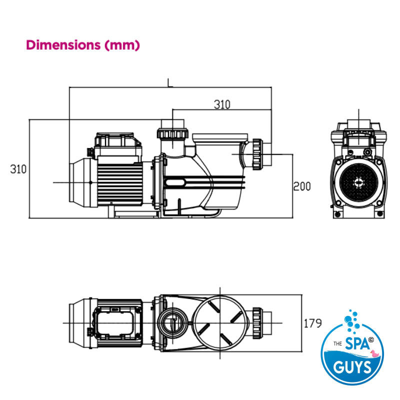 Supatuf Pump 100 Eco-V Mk2 40/50Mm Ports (1 Phase) Pumps